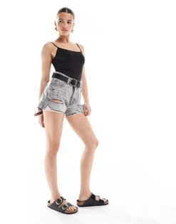 Bershka Polyamide Scoop Neck Bodysuit In Black For Women -Chic Maze Sales 208313832 2