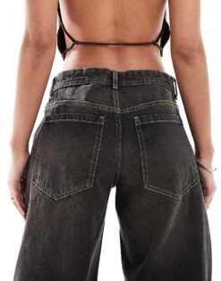 Bershka Baggy Balloon Leg Jeans In Black For Women -Chic Maze Sales 208313967 5