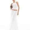 Bershka Cheesecloth Tiered Maxi Skirt In White For Women -Chic Maze Sales 208314037 1 white