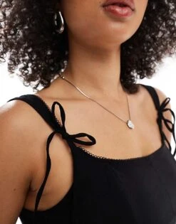 Bershka Bow Detail Corset Top In Black For Women -Chic Maze Sales 208314052 2