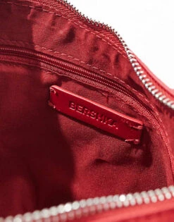 Bershka Faux Suede Studded Shoulder Bag In Red For Women -Chic Maze Sales 208370348 3