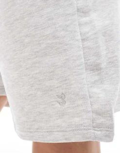 Bershka Longline Sweatshshorts In Grey Marl For Women -Chic Maze Sales 208370352 3